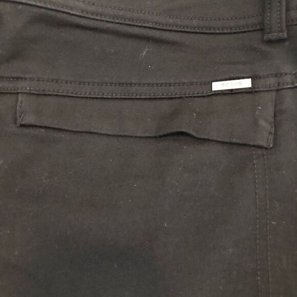 Prana Black Mid Rise Slim Leg Dark Academia Pants Size 12 - Picture 7 of 15